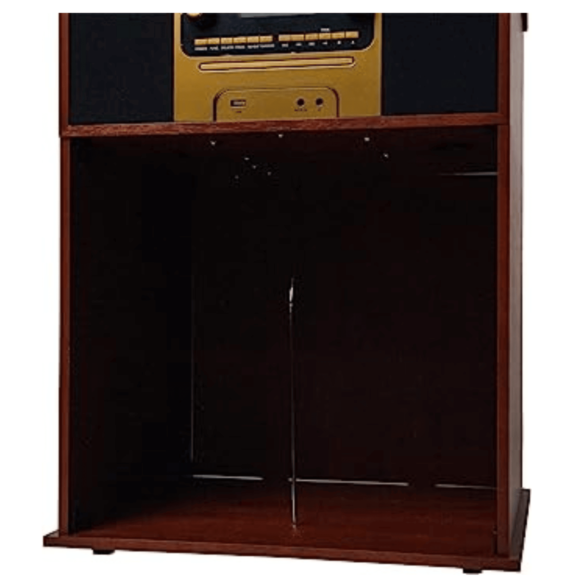 Boyleston 7-in-1 3-Speed Turntable Music Center with Album Storage