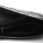 Sequin Asymetric Clutch  Black White