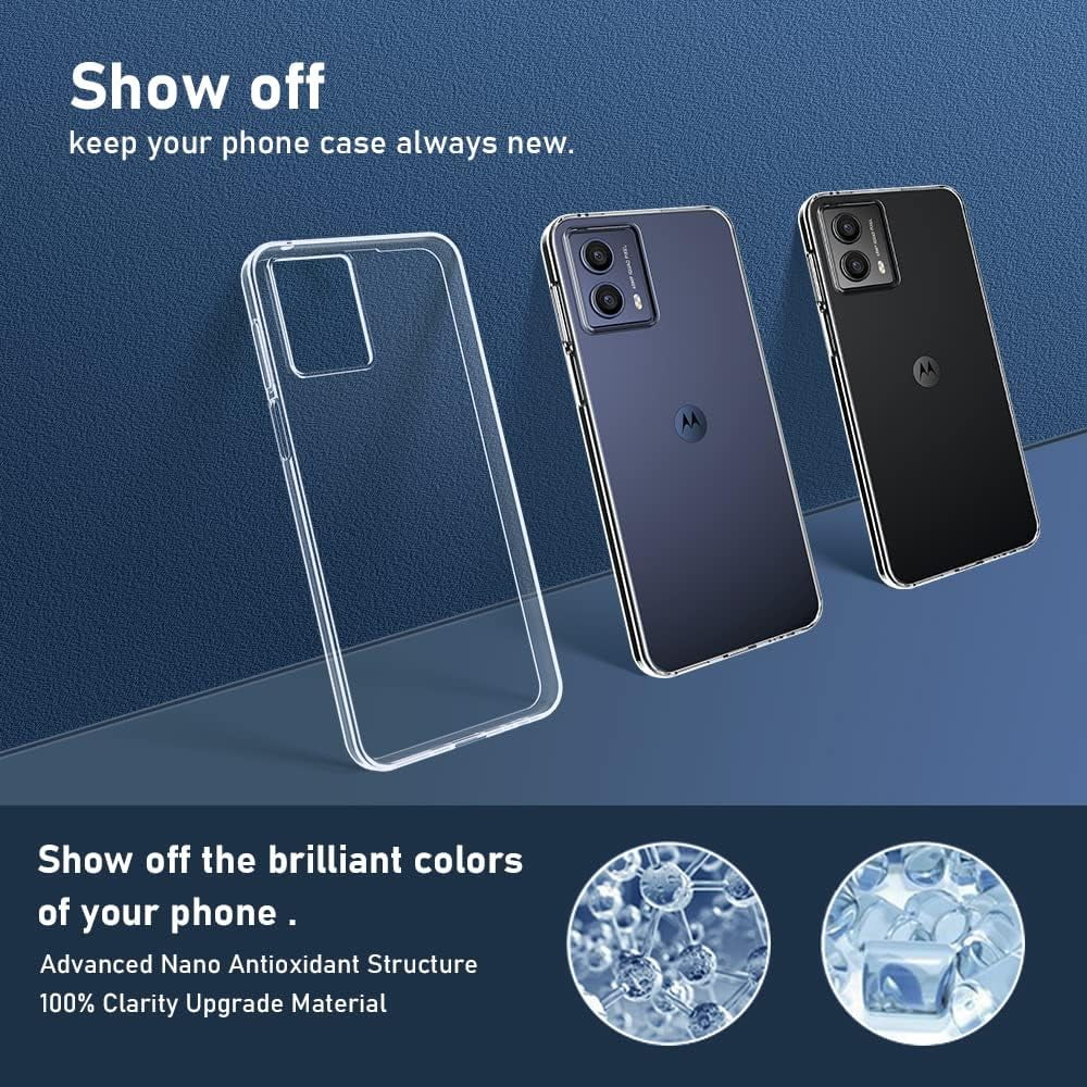 Entronix Case Compatible with Moto G Power 2024 - [Hard Back] Clear Cover