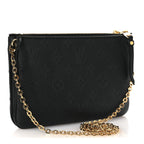 Empreinte Double Zip Pochette Black