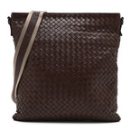 Nappa Intrecciato VN Crossbody Messenger Bag Brown