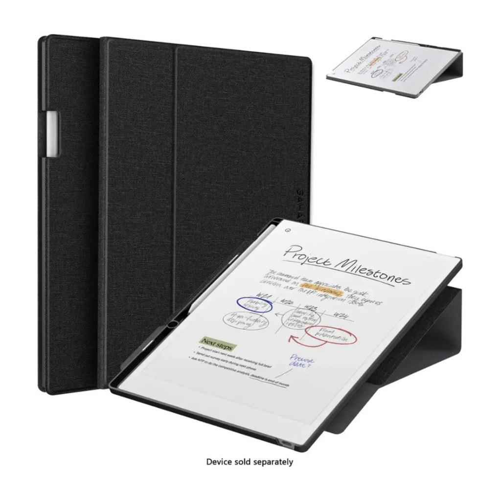 SAHARA - Venture Series Bi-Fold Folio Case for reMarkable Paper Pro - Black