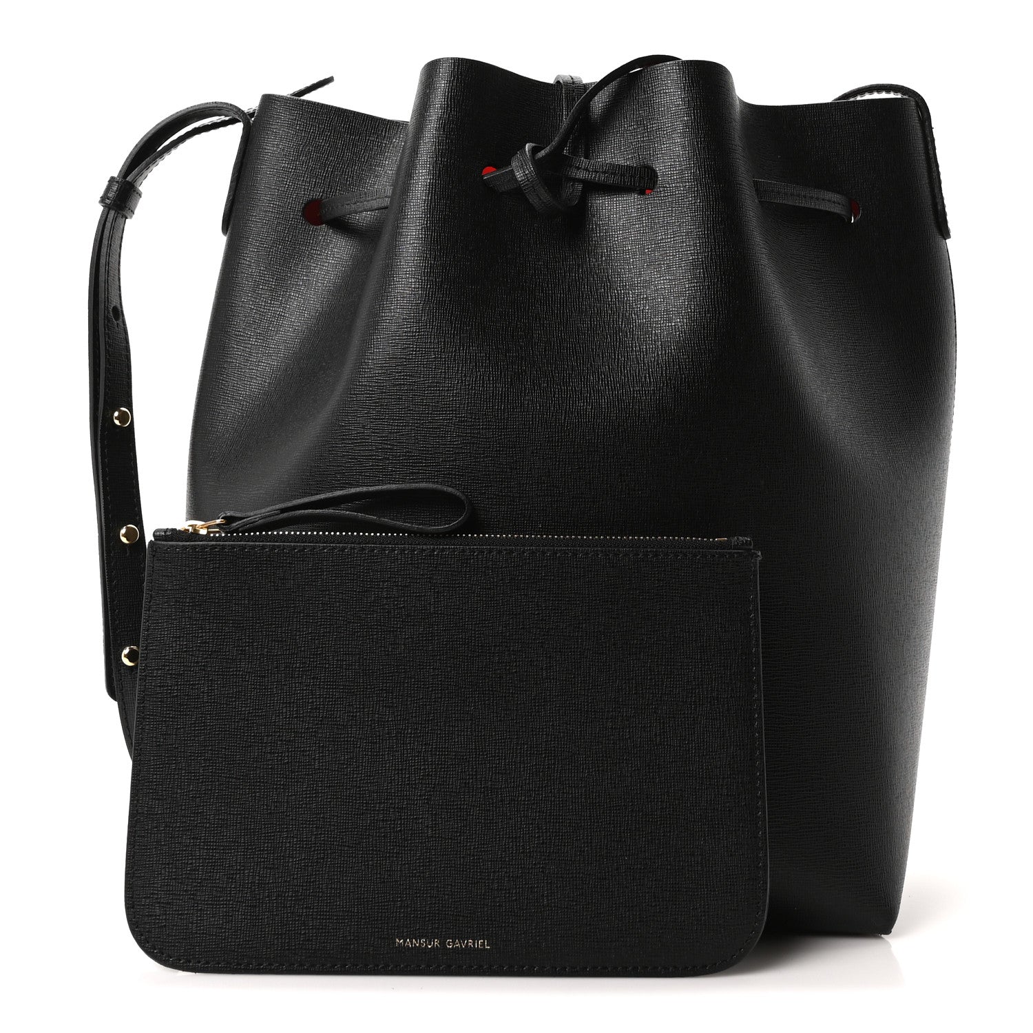 Saffiano Bucket Bag Black Flamma