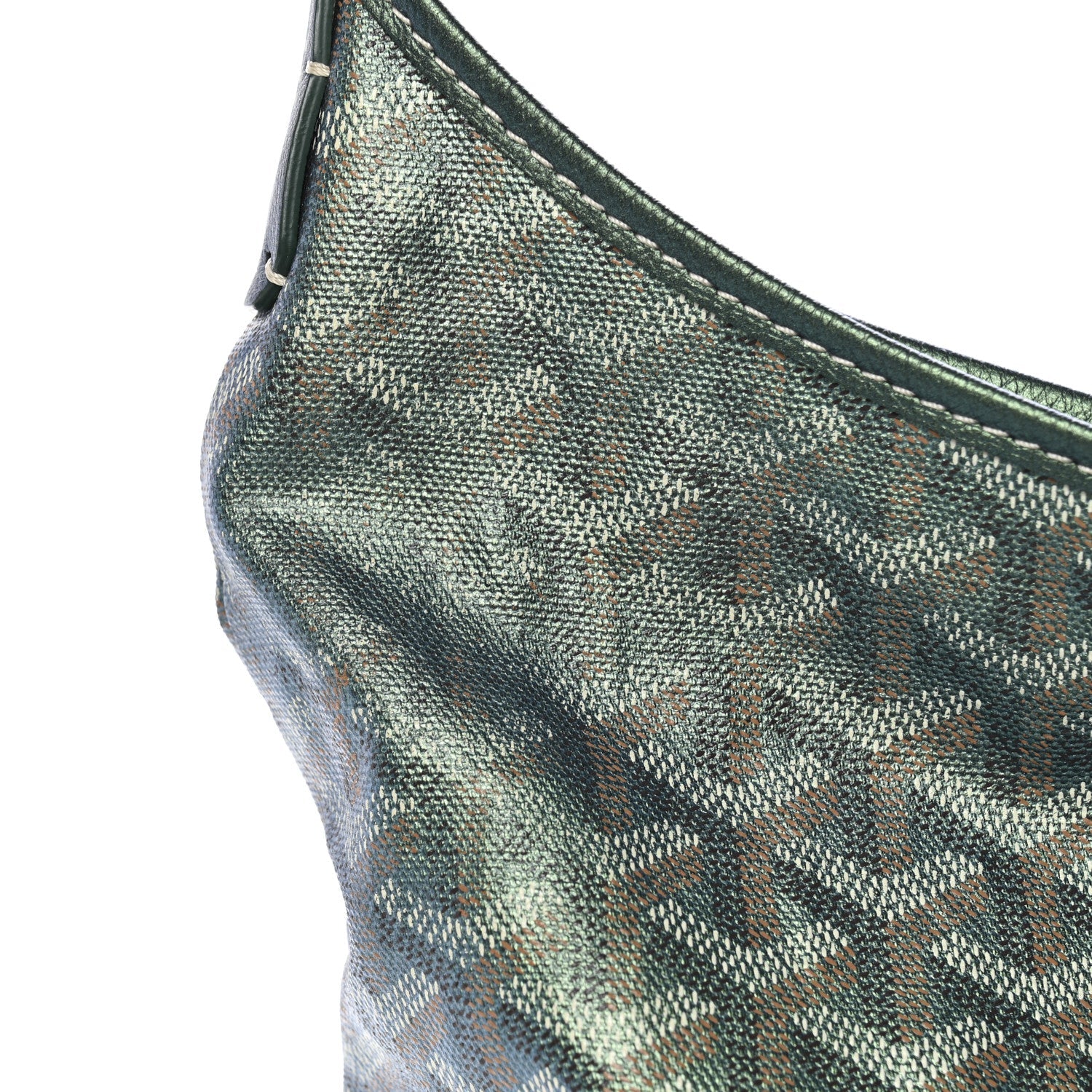 Iridescent Goyardine Boheme Hobo Pearly Green