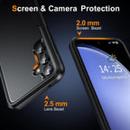 Entronix Bundle Compatible with Galaxy S25 - Soft-Touch Dual-Layer Case & 1 Clear Screen Protector