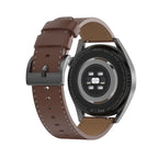 gt3 smart watch 1.36 large screen AI voice nfc access control Alipay collection and payment live broadcast supply -Silver brown belt+tape