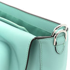 X TIFFANY Nappa Silver Baguette Blue Tiffany Silver