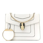 Calfskin Small Serpenti Forever Crossbody Bag White Agate