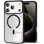 Entronix [Magnetic] Case Compatible with iPhone 17 Pro Max - [Clear Back] Soft Matte Frame