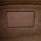 Pebbled Calfskin Medium Rockstud Top Handle Shoulder Bag Poudre