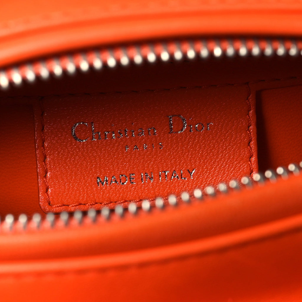 Tweed Medium Lady Dior  Orange Multicolor