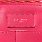 Calfskin Large Classic Y Cabas Fuchsia