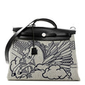 Vache Hunter Toile H Pegase Pop Herbag Zip Retourne 39 MM Bleu Indigo Ecru Black