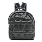 Nylon Embossed Small Doudoune Backpack Grey