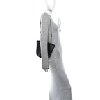 Lambskin Pochon Shoulder Bag Black