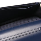 Canvas Printed Quilted 2.55 Reissue Wallet On Chain WOC White Black Navy Blue