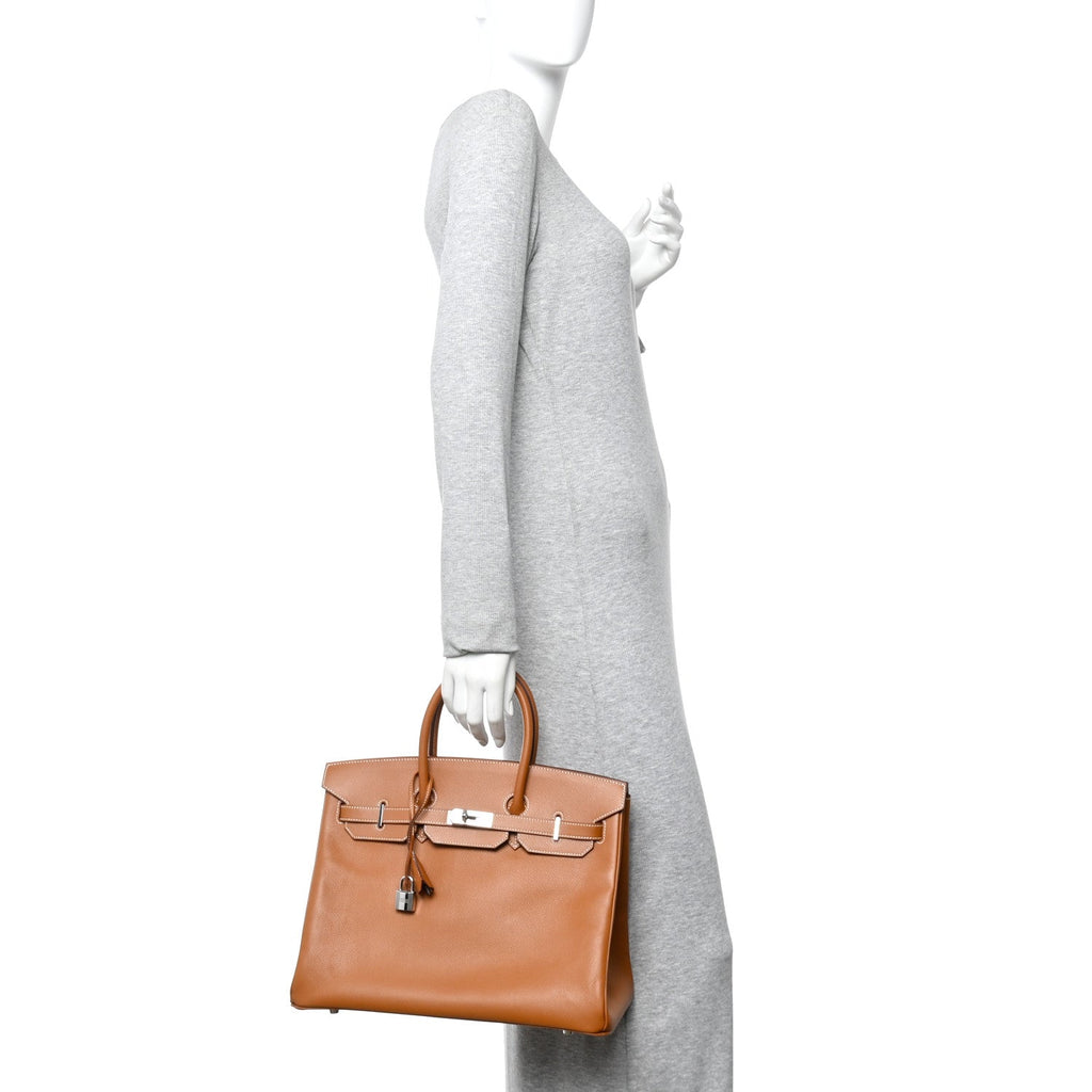 Epsom Birkin 35 Gold
