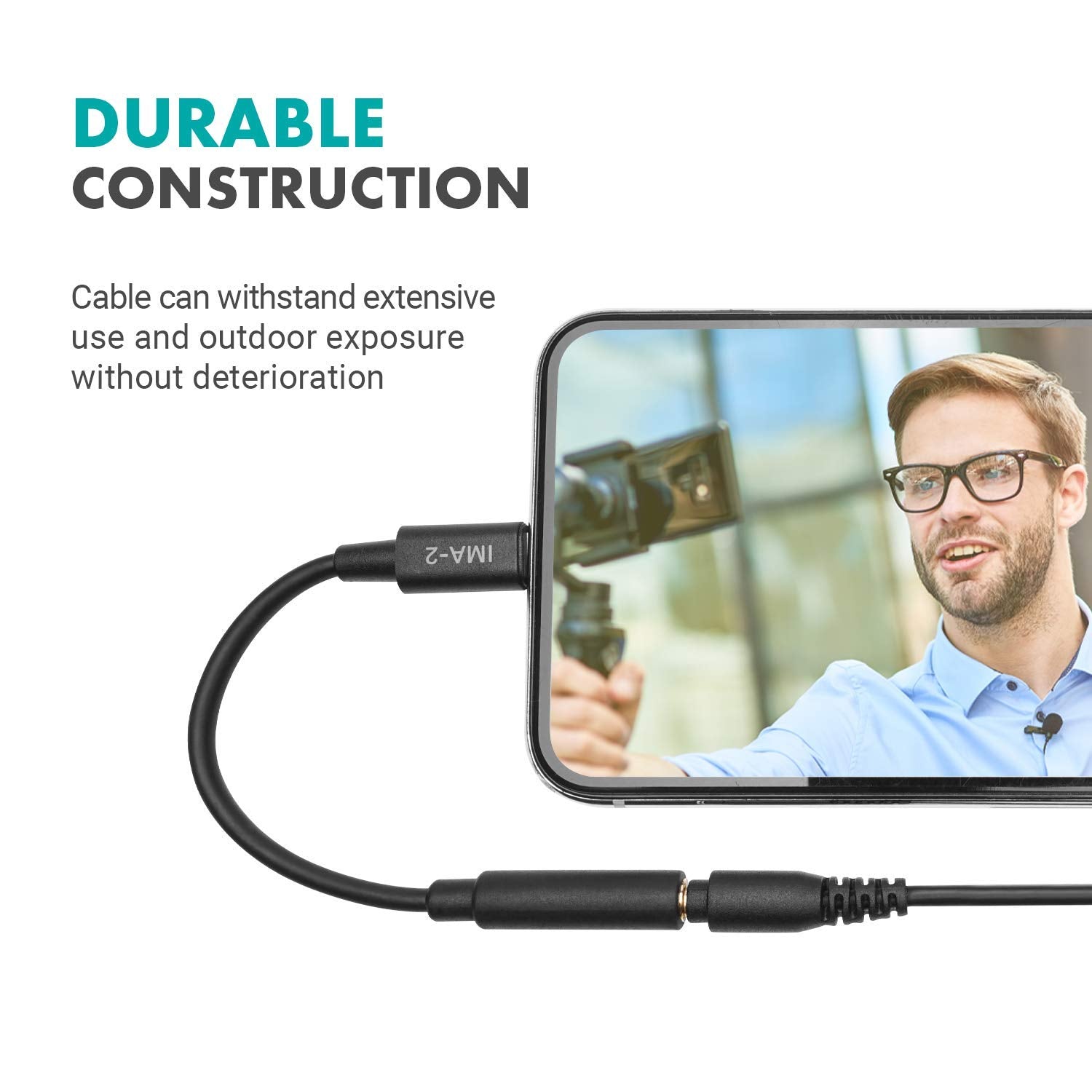 Movo IMA-2 3.5mm TRS to Lightning Adapter
