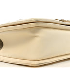 Lambskin Tulle Embroidered Medium Boy Flap White