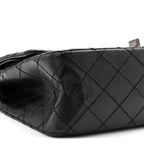 Aged Calfskin Quilted 2.55 Reissue 225 Flap So Black