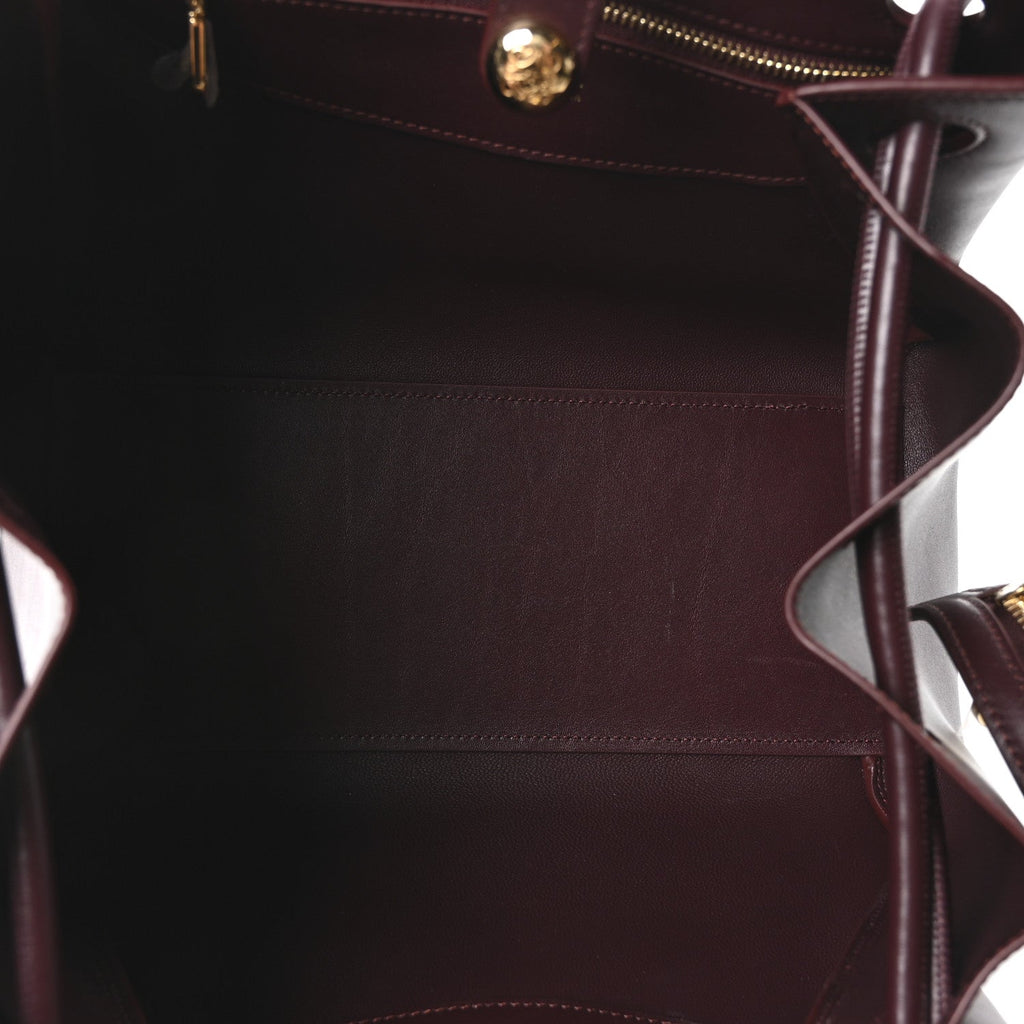 Supple Calfskin Small Madrid Bag Dark Burgundy