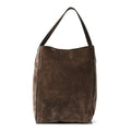 Suede Calfskin Frida Tote Brown