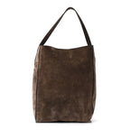 Suede Calfskin Frida Tote Brown