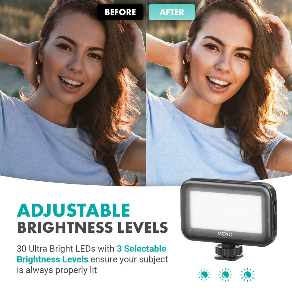 Movo Tablet Vlogging Kit for iPad with Mic, Light, Full-Size Tripod