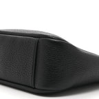Grained Calfskin Baby Le 5 A 7 Supple Hobo Black
