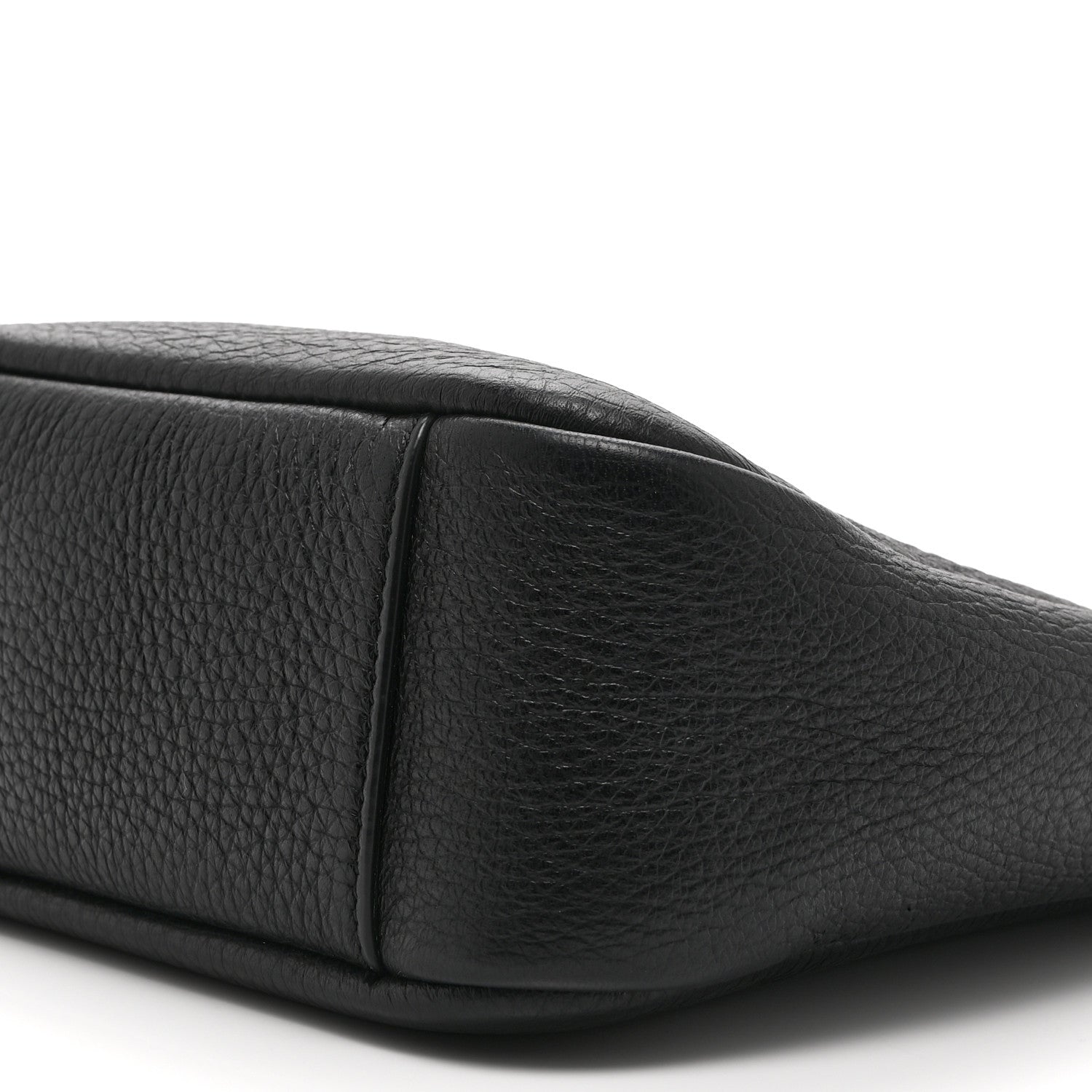 Grained Calfskin Baby Le 5 A 7 Supple Hobo Black