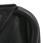 Calfskin Small The Point Triangle Bag Black