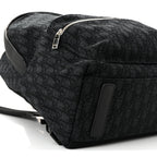 Oblique Calfskin Rider Backpack Black
