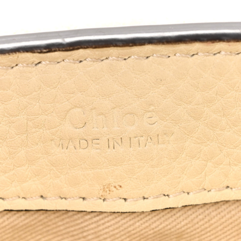 Calfskin Mini Faye Day Shoulder Bag Off White