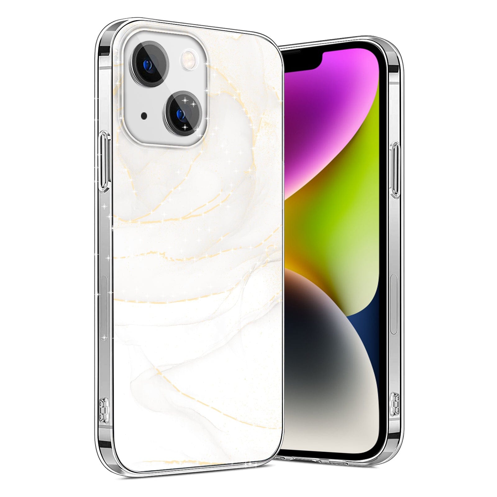 SAHARA - Inspire Series White Marble Case - iPhone 14 Plus - CP00333