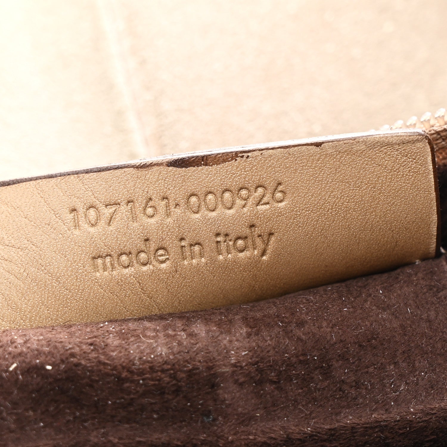Suede Calfskin Small Hobo Beige