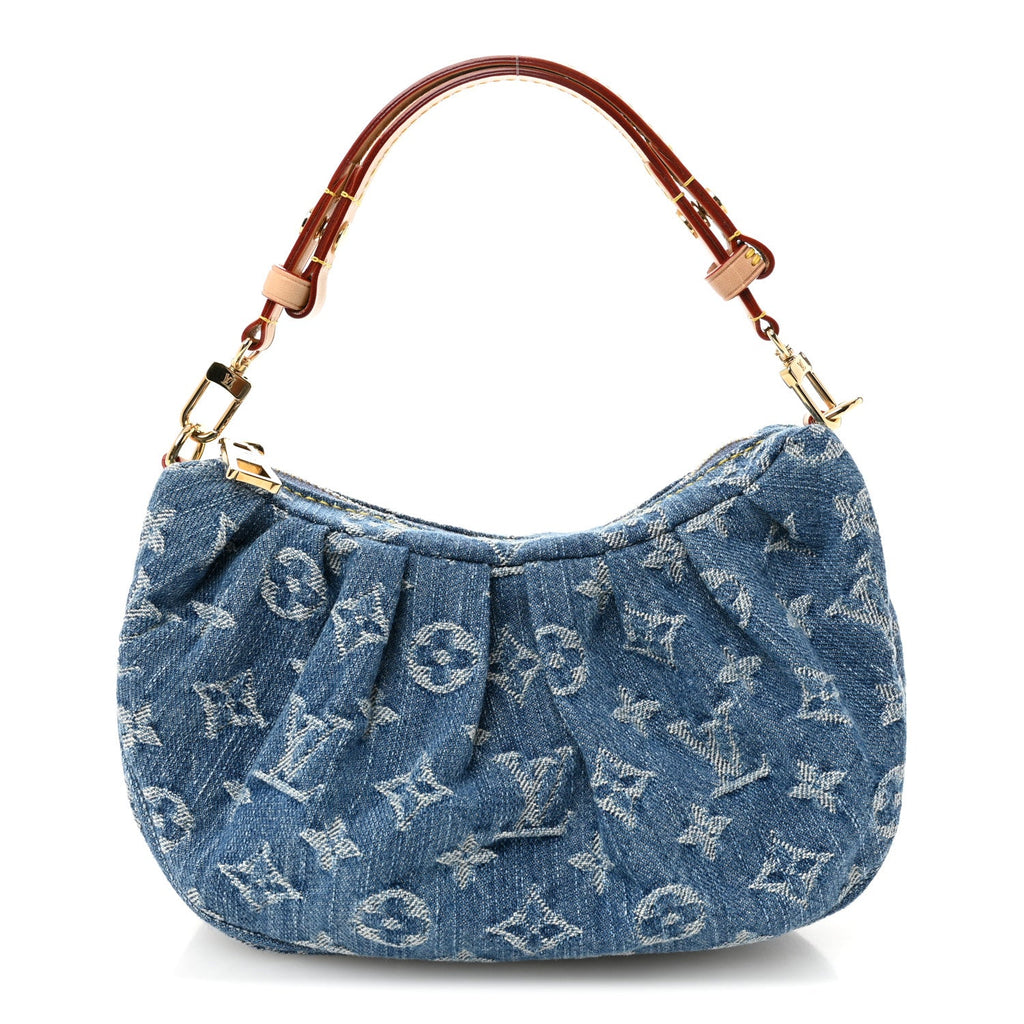 Monogram Denim Pochette Valley Blue