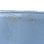 Suede Small Messenger Flap Light Blue
