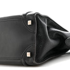 Drummed Calfskin Micro Luggage Black