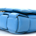 Lambskin Maxi Intrecciato Padded Chain Cassette Crossbody Bag Swimming Pool