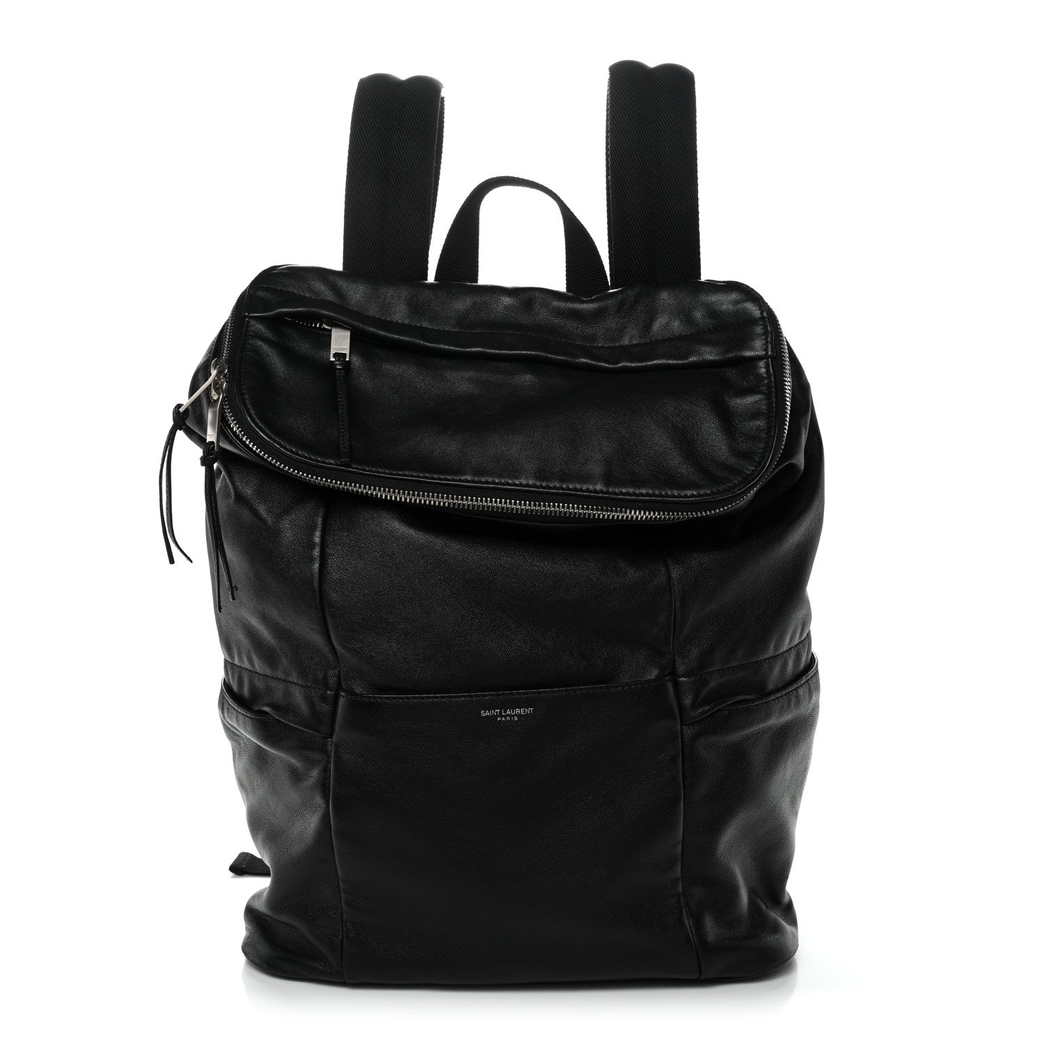 Canvas Calfskin Sid Backpack Black