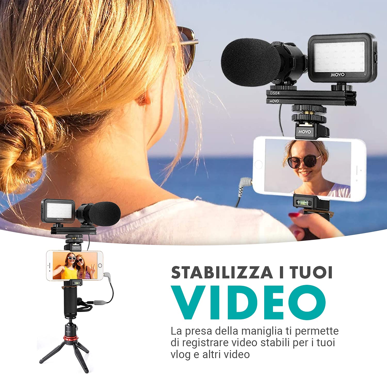 Movo V7+ YouTube Starter Kit - Lightning iPhone