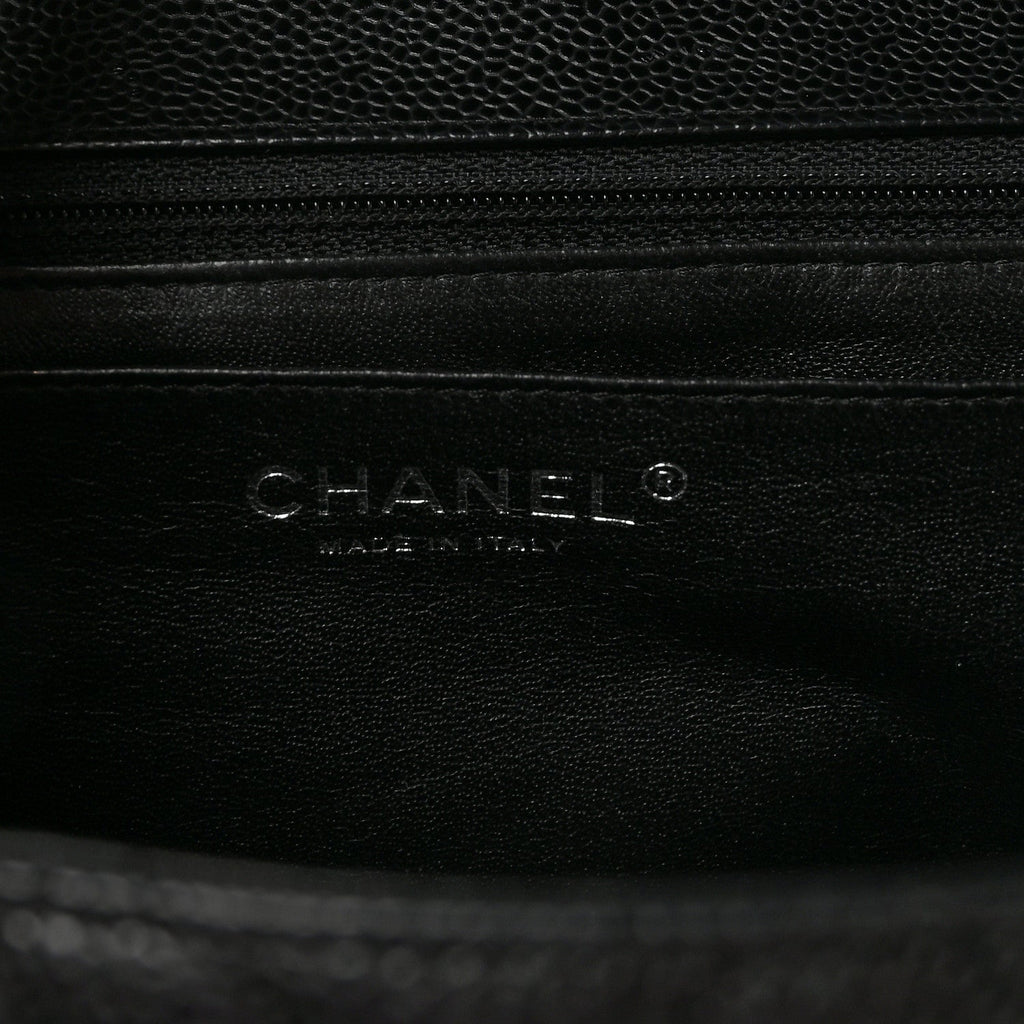 Caviar Maxi Single Flap Black