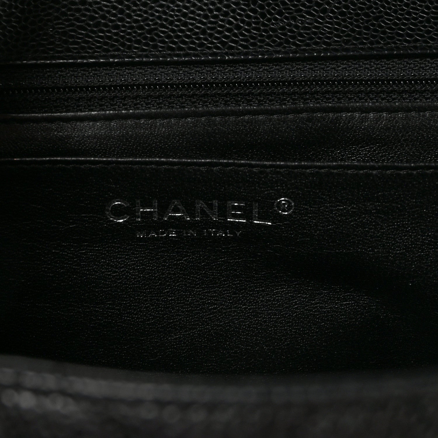 Caviar Maxi Single Flap Black