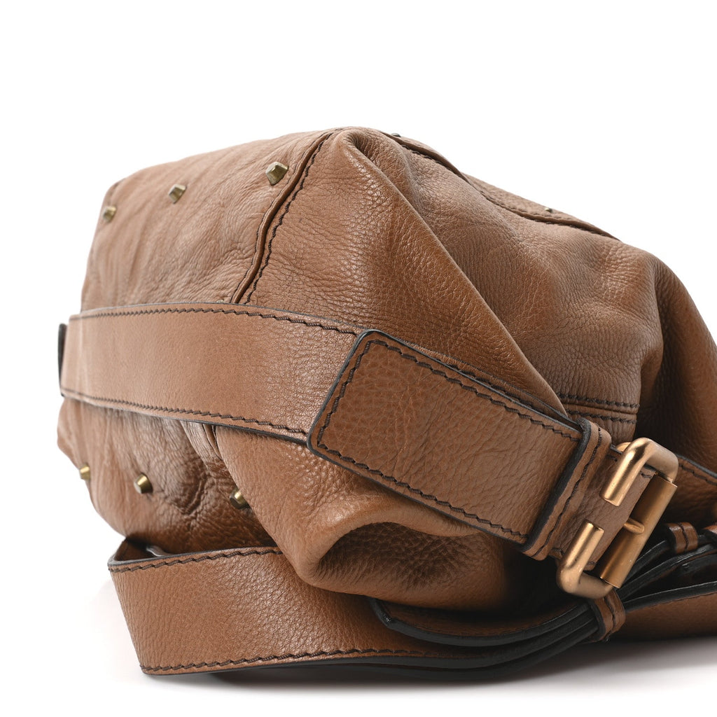Grained Calfskin Paddington Tote Tan