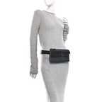 GG Plus Monogram Waist Belt Bag Black