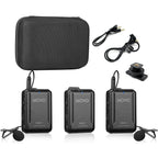 Movo WMX-1-DUO 2.4GHz Dual Wireless Lav Mic System