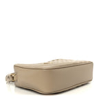 Calfskin Matelasse Monogram Lou Camera Bag Dark Beige