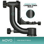 Movo GH800 MKII Carbon Fiber Gimbal Tripod Head