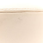 Lambskin Quilted Chanel 19 Round Clutch With Chain White