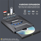 External CD DVD Drive USB 3.0 Writer Burner Player for PC Laptop Windows 11 10